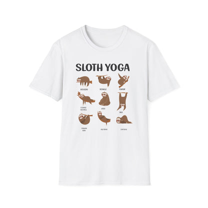 Super Comfortable Sloth Yoga T-Shirt design - V2 - Market Nook