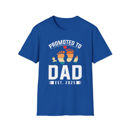 Super Comfortable Promoted To Dad Est. 2025 T-Shirt design