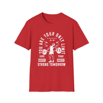 Super Comfortable You Are Your Only Limit GYM T-Shirt - Market Nook