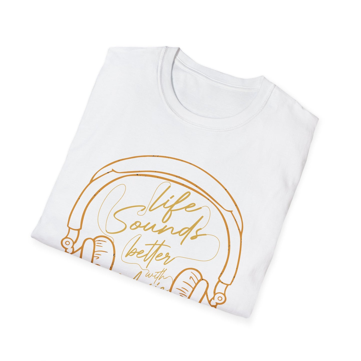 Life Sounds Better With Music T-Shirt design