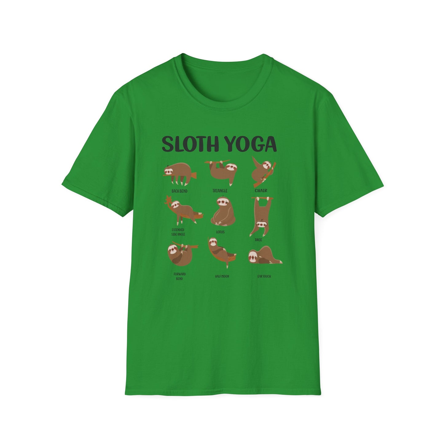 Super Comfortable Sloth Yoga T-Shirt design - V2 - Market Nook