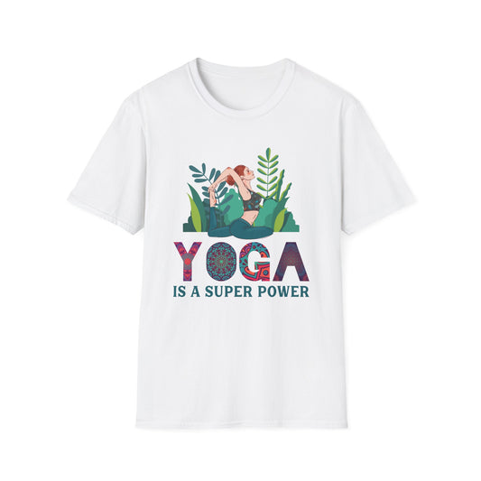 Super Comfortable Yoga Is A Super Power T-Shirt design - Market Nook