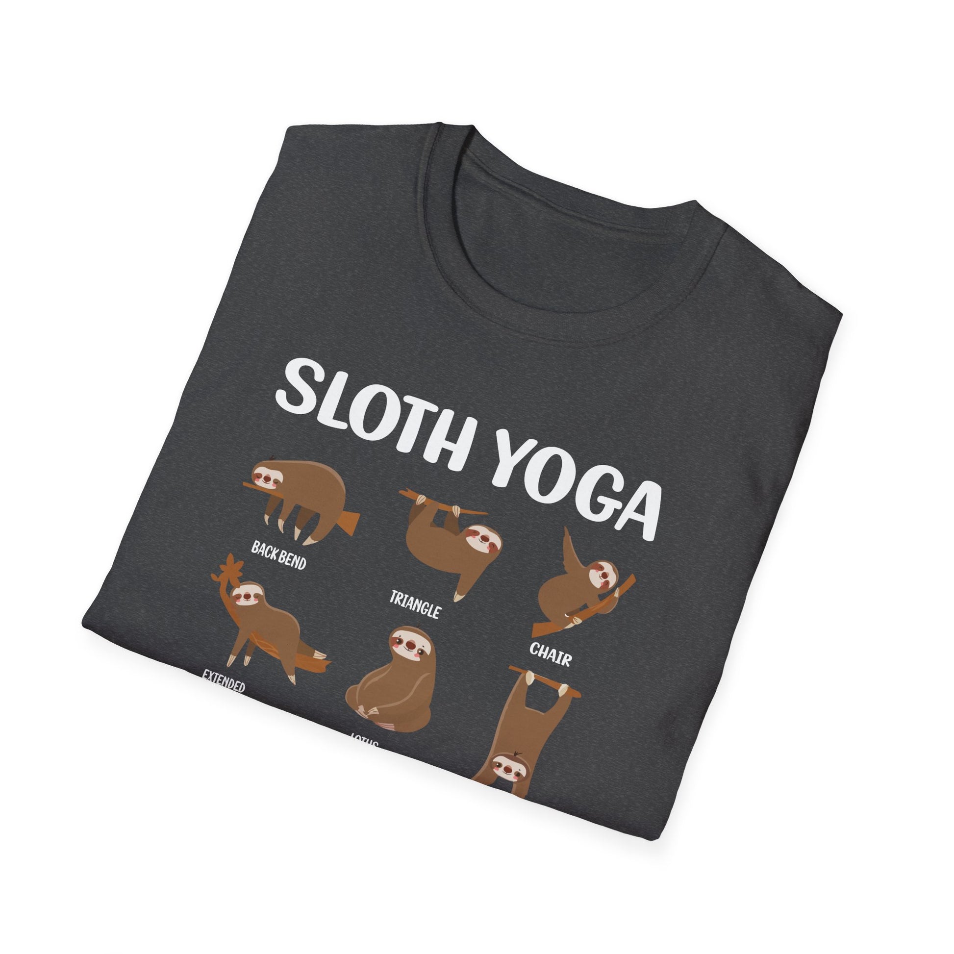 Super Comfortable Sloth Yoga T-Shirt design - Market Nook