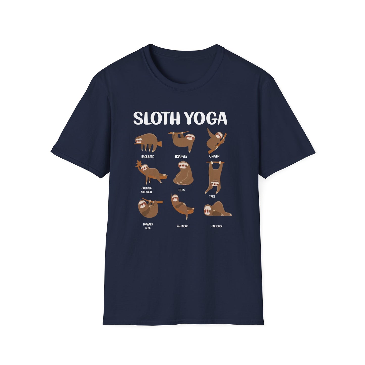 Super Comfortable Sloth Yoga T-Shirt design - Market Nook