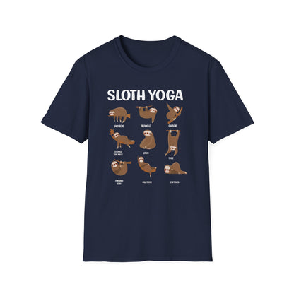 Super Comfortable Sloth Yoga T-Shirt design - Market Nook