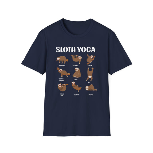 Super Comfortable Sloth Yoga T-Shirt design - Market Nook