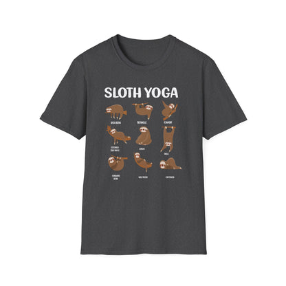 Super Comfortable Sloth Yoga T-Shirt design - Market Nook
