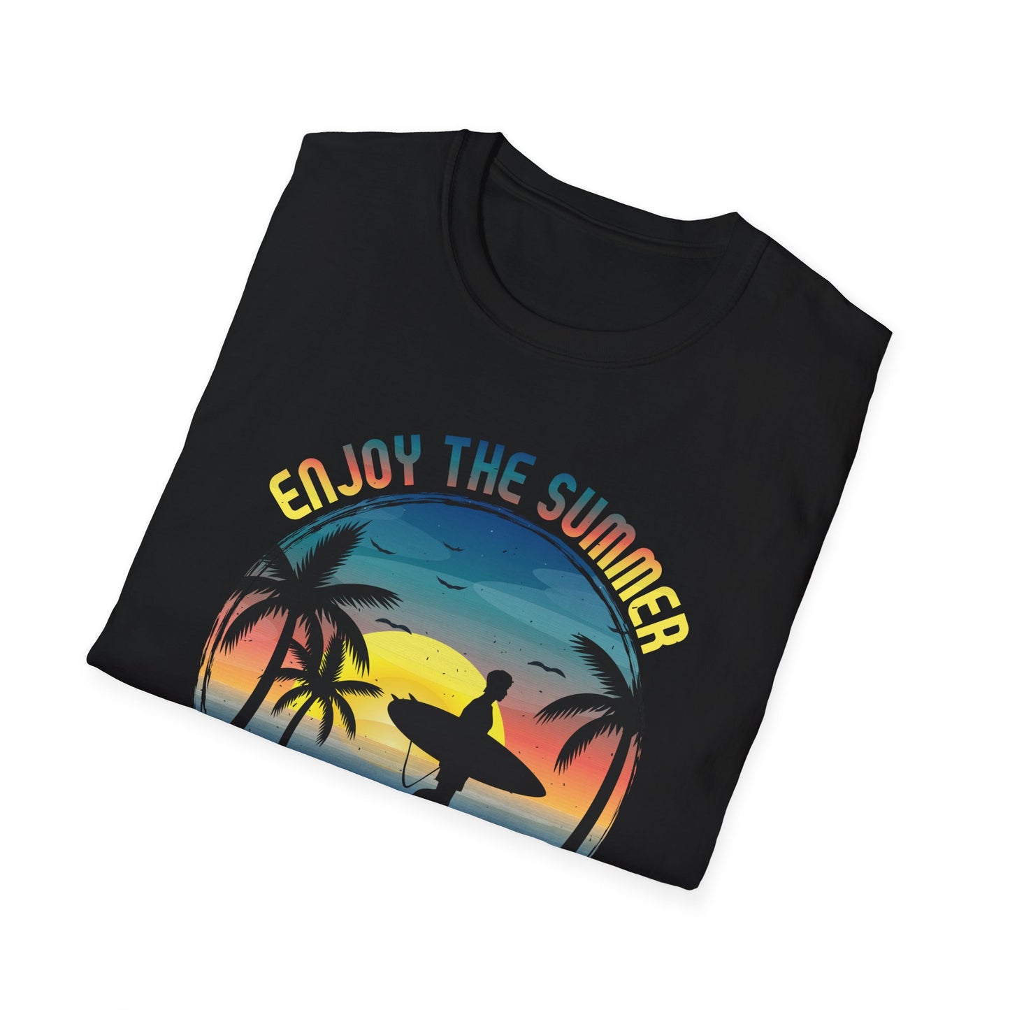 Enjoy The Summer California Super Surfer T-Shirt design