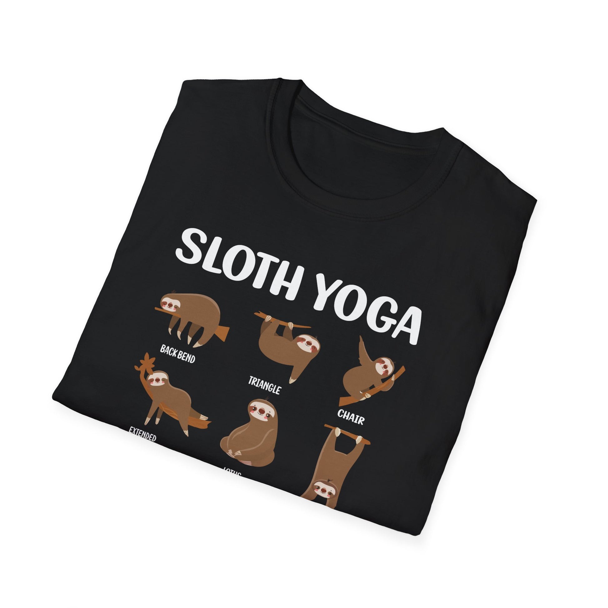 Super Comfortable Sloth Yoga T-Shirt design - Market Nook