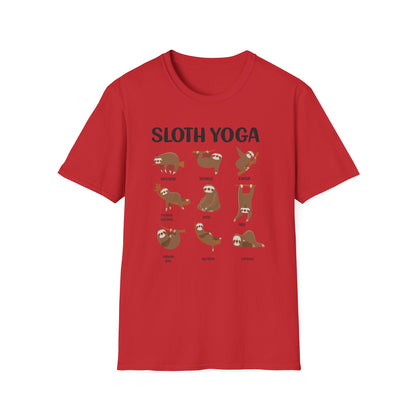 Super Comfortable Sloth Yoga T-Shirt design - V2 - Market Nook