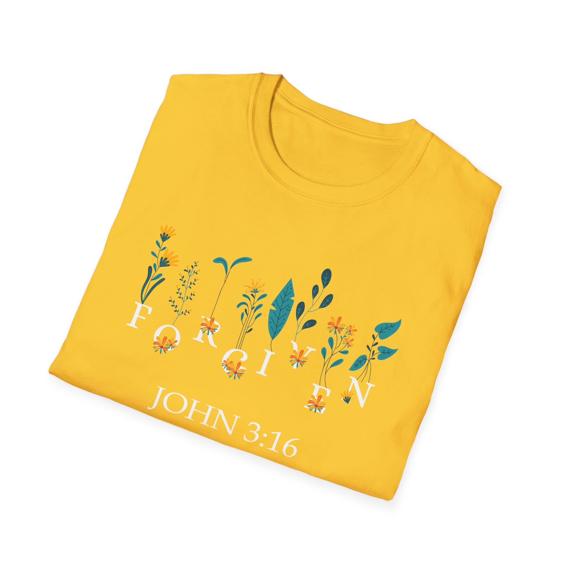 Super Comfortable Forgiven John 3:16 T-Shirt - Market Nook