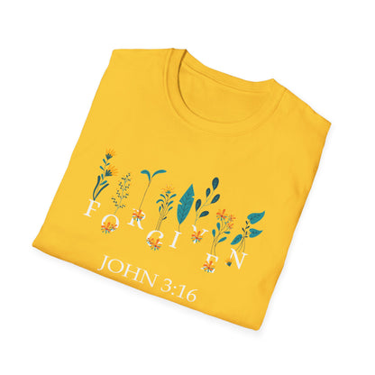 Super Comfortable Forgiven John 3:16 T-Shirt - Market Nook