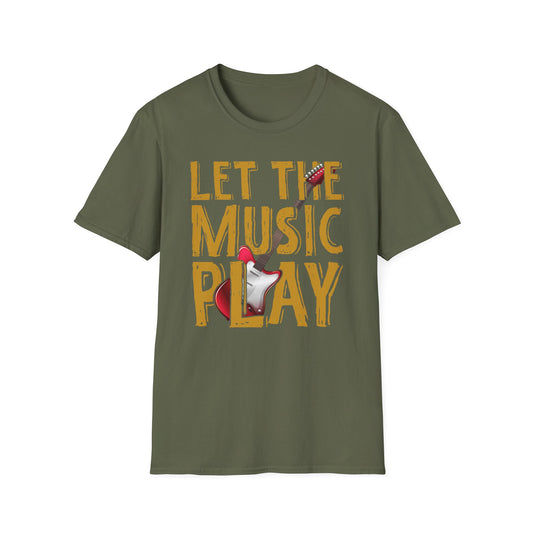 Super Comfortable Let The Music Play T-Shirt design - Market Nook