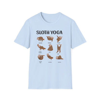 Super Comfortable Sloth Yoga T-Shirt design - V2 - Market Nook
