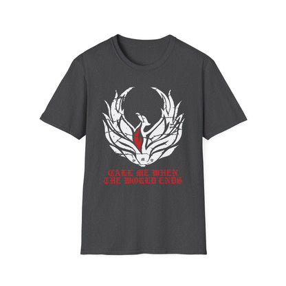 Super Comfortable Call Me When The World Ends T-Shirt design - Market Nook