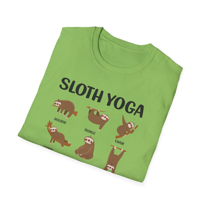Super Comfortable Sloth Yoga T-Shirt design - V2 - Market Nook