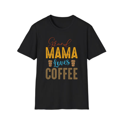 Super Comfortable Grand Mama Loves Coffee T-Shirt design - Market Nook