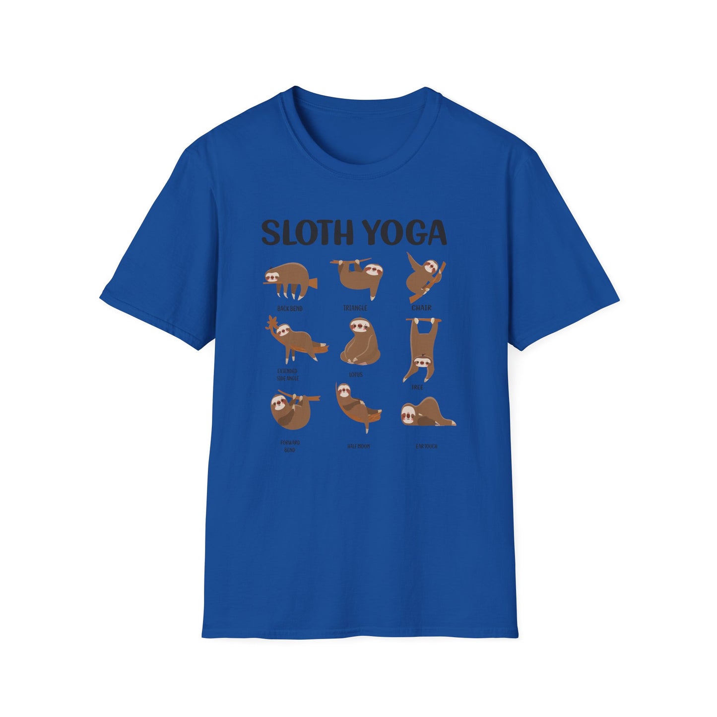 Super Comfortable Sloth Yoga T-Shirt design - V2 - Market Nook