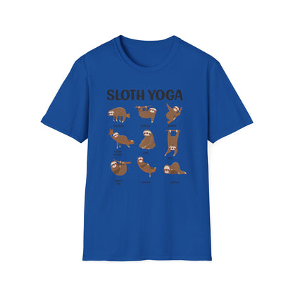Super Comfortable Sloth Yoga T-Shirt design - V2 - Market Nook