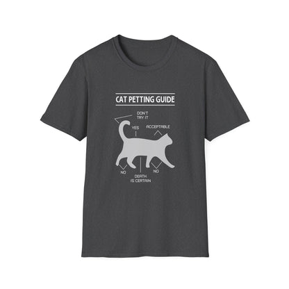 Super Comfortable Cat Petting Guide T-Shirt - Market Nook