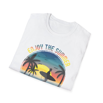 Enjoy The Summer California Super Surfer T-Shirt design