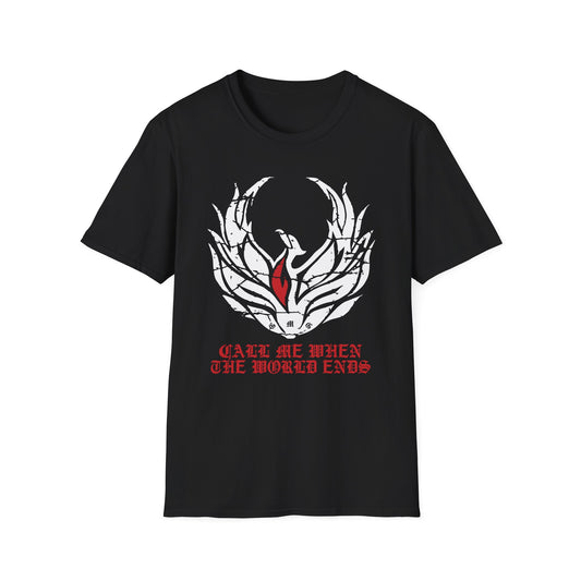 Super Comfortable Call Me When The World Ends T-Shirt design - Market Nook