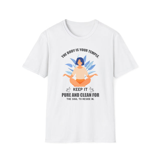 Super Comfortable The Body Is Your Temple T-Shirt design - Market Nook