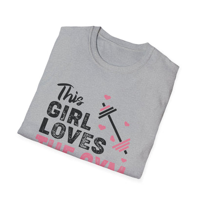 Super Comfortable This Girl Loves The GYM T-Shirt - Market Nook