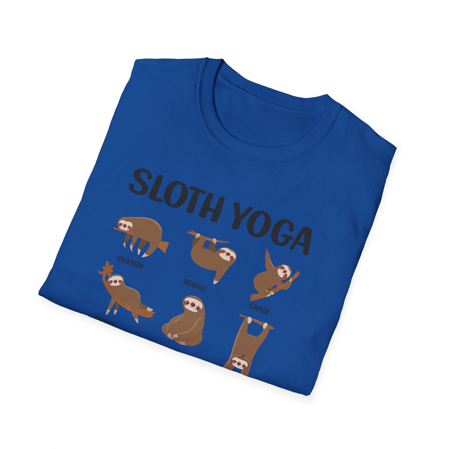 Super Comfortable Sloth Yoga T-Shirt design - V2 - Market Nook