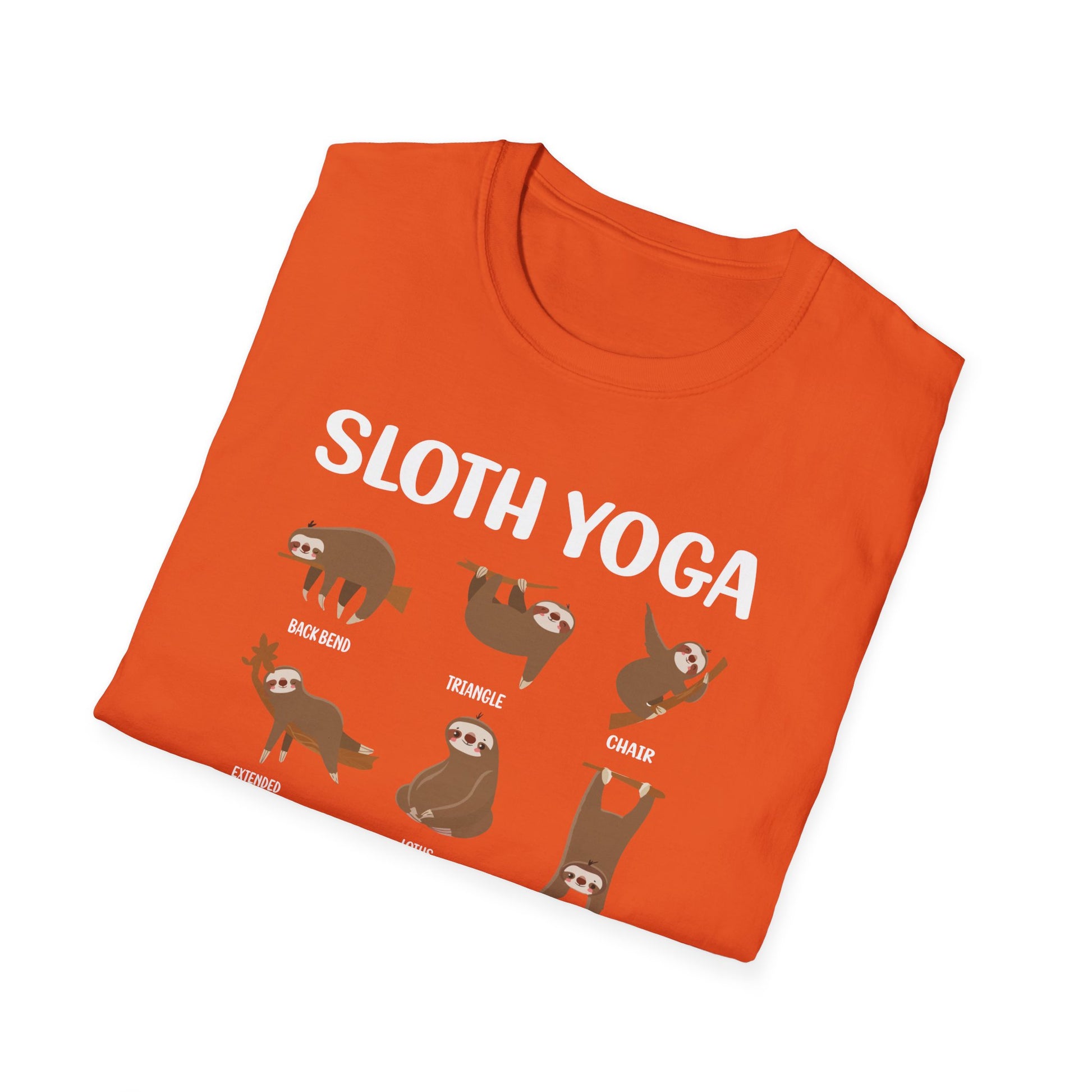 Super Comfortable Sloth Yoga T-Shirt design - Market Nook
