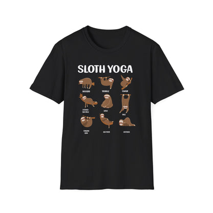 Super Comfortable Sloth Yoga T-Shirt design - Market Nook