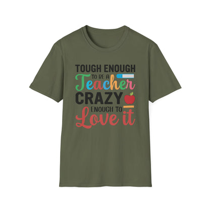 Super Comfortable Tough Enough To Be A Teacher - T-Shirt design - V2 - Market Nook