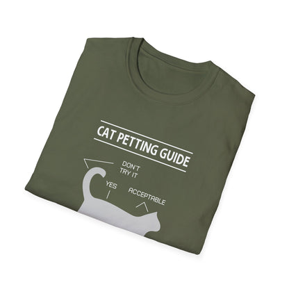 Super Comfortable Cat Petting Guide T-Shirt - Market Nook