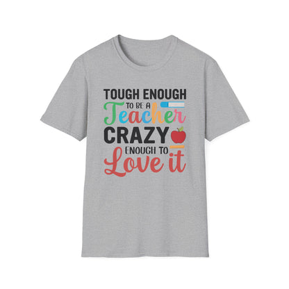Super Comfortable Tough Enough To Be A Teacher - T-Shirt design - V2 - Market Nook