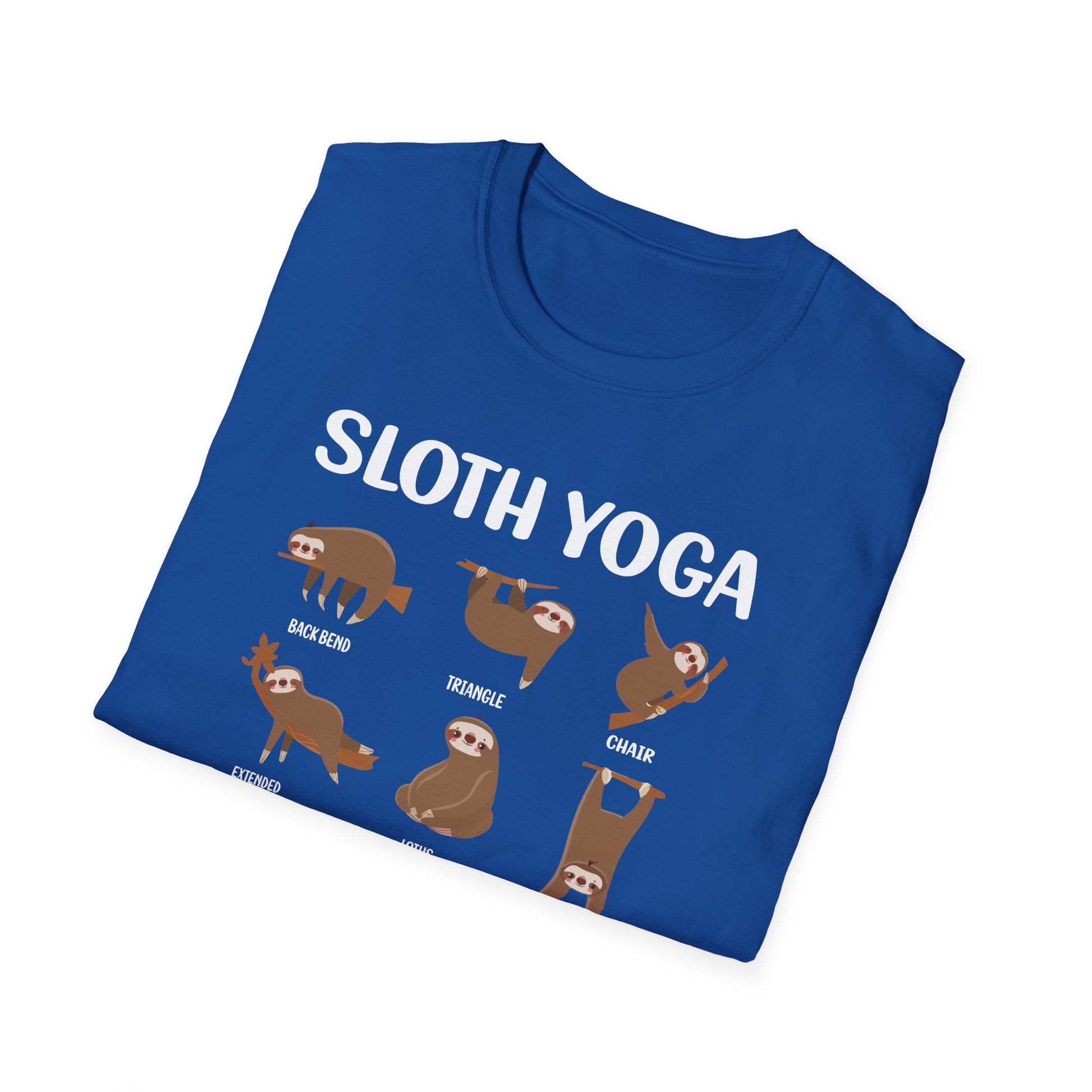 Super Comfortable Sloth Yoga T-Shirt design - Market Nook