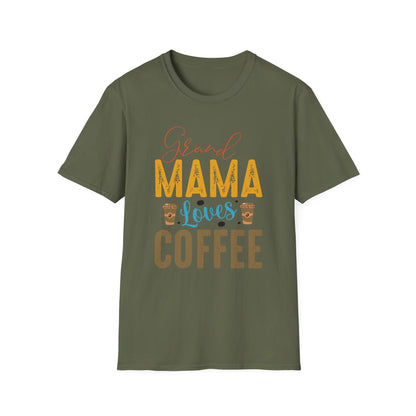Super Comfortable Grand Mama Loves Coffee T-Shirt design - Market Nook